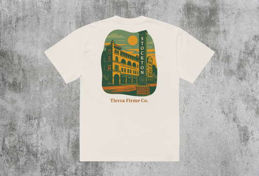 Stockton – Born from the Mud Tee [Bone]